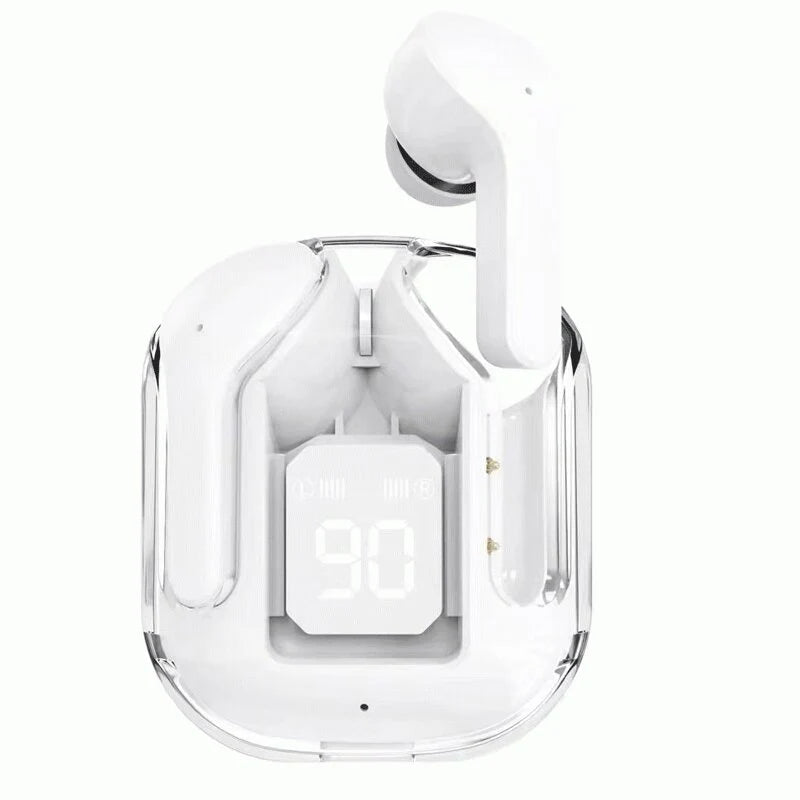 Air31 Earbuds Crystal Transparent Body – Free Silicon Pouch