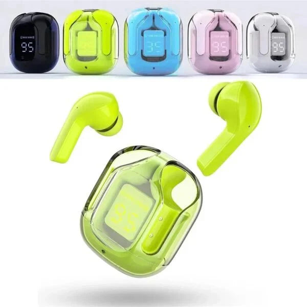 Air31 Earbuds Crystal Transparent Body – Free Silicon Pouch